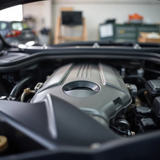 Throttle body area in a car engine bay, highlighting rapid engine responsiveness for quick acceleration feel