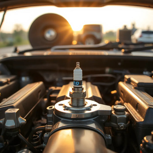 Clean engine bay with an exposed spark plug and ignition components for better vehicle performance
