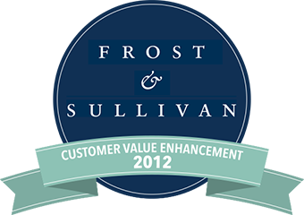 Frost & Sullivan Customer value enhancement badge
